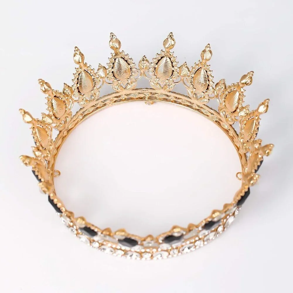 Women Crown Rhinestone Tiara Bridal Headband Party Hair Accessories for Weddings